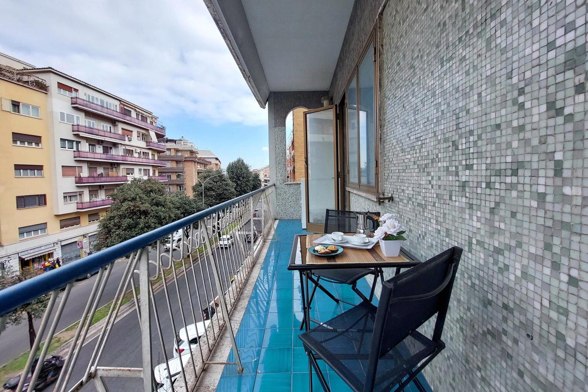 4Bnb - Cozy Albornoz Flat Rome Luaran gambar